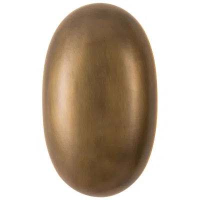 Kuzco Perle 10-in Vintage Brass Dimmable Led Wall Sconce