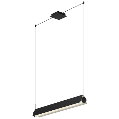 Kuzco Phoenix Led 36-in Black/white Linear Pendant