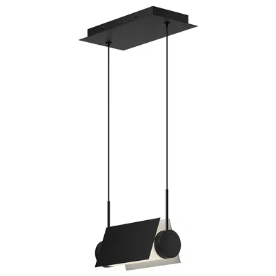 Kuzco Phoenix Led 9-in Black/white Linear Pendant