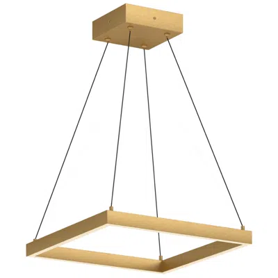 Kuzco Piazza Led 18-in Brushed Gold Pendant