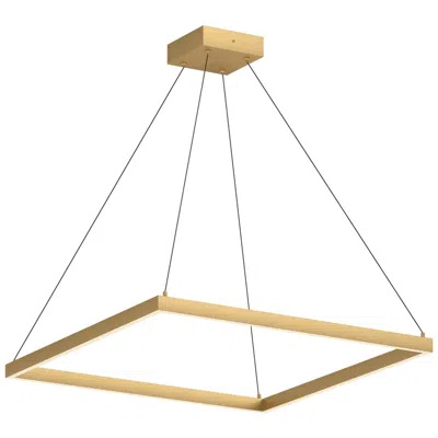 Kuzco Piazza Led 32-in Brushed Gold Pendant