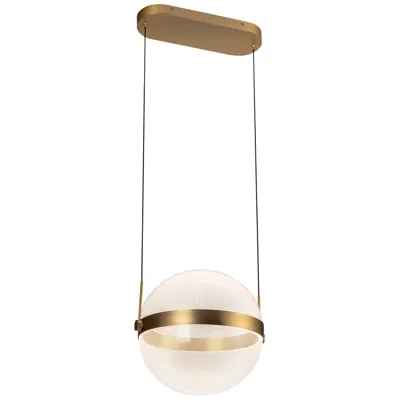 Kuzco Pisces Led 12-in Brushed Gold/light Guide Pendant