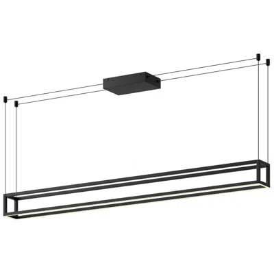 Kuzco Plaza Led 60-in Black Linear Pendant