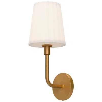 Kuzco Plisse 18" High Aged Gold Wall Sconce