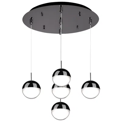 Kuzco Pluto 14-in Black Chrome 5-light Multi Pendant