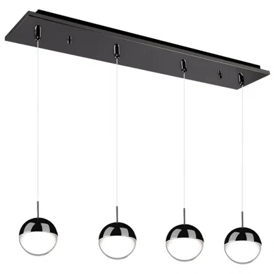 Kuzco Pluto 25-in Black Chrome 3-light Multi Pendant
