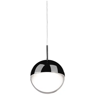 Kuzco Pluto 4-in Black Chrome Pendants