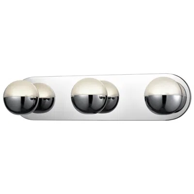 Kuzco Pluto Led 21-in Chrome Vanity Light