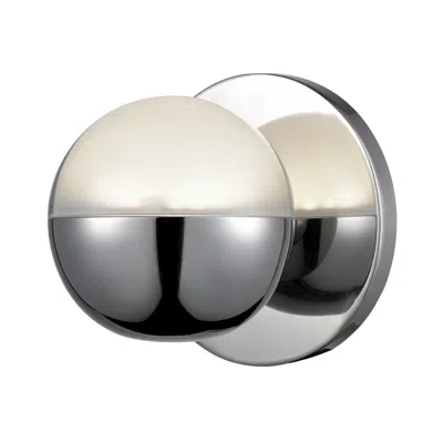 Kuzco Pluto Led 5-in Chrome Wall Sconce