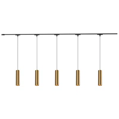 Kuzco Remuda 5 Light Brushed Gold Dimmable 4000k Led Trilo Track Ceiling Kit