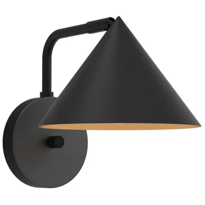 Kuzco Remy 8 1/2" High Matte Black Wall Sconce