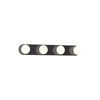 Kuzco Rezz Led 16-in Black Vanity Light