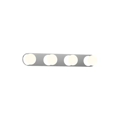 Kuzco Rezz Led 16-in Chrome Vanity Light