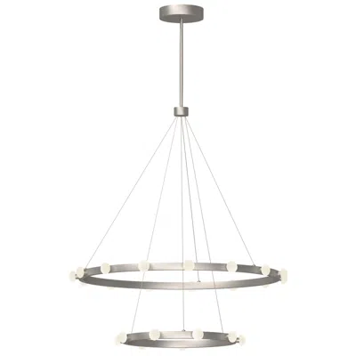 Kuzco Rezz Led 36-in Brushed Nickel Led Chandeliers