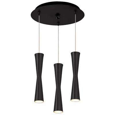 Kuzco Robson 11-in Black 3-light Multi Pendant