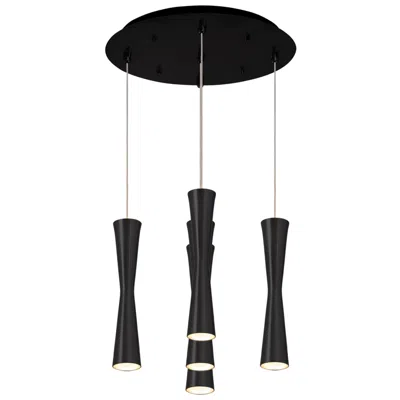 Kuzco Robson 14-in Black 5-light Multi Pendant