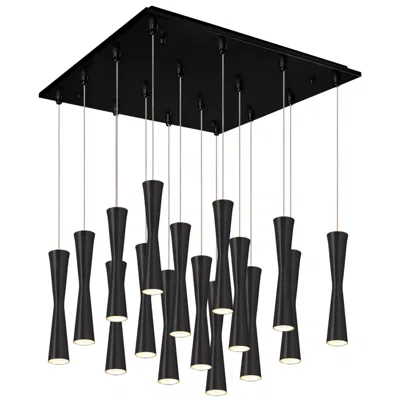 Kuzco Robson 19-in Black 16-light Multi Pendant