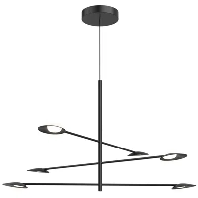 Kuzco Rotaire Led 36-in Black Led Chandeliers