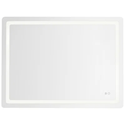 Kuzco Seneca Led 48-in Sandblasted Merc Edge Vanity Mirror