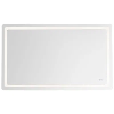 Kuzco Seneca Led 60-in Sandblasted Merc Edge Vanity Mirror