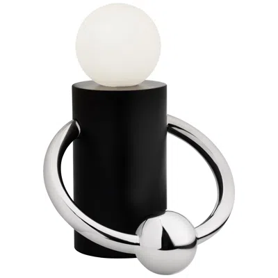 Kuzco Septum Led 8-in Matte Black/chrome Table Lamp