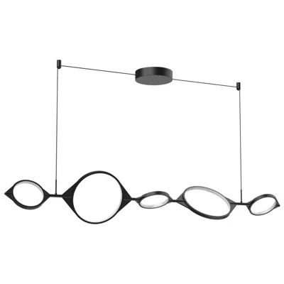 Kuzco Serif Led 57-in Black Linear Pendant