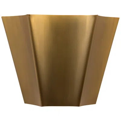 Kuzco Shelton 10-in Brushed Gold Wall/vanity Light