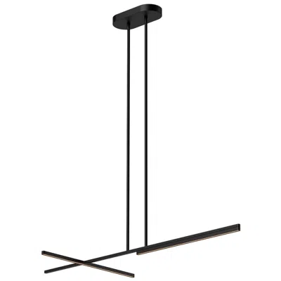 Kuzco Shift Led 48-in Black Linear Pendant
