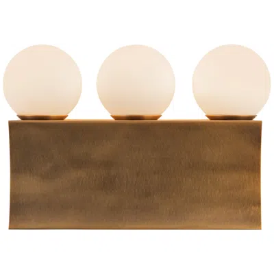 Kuzco Sinclair 12-in Vintage Brass Dimmable Led Wall/vanity Light