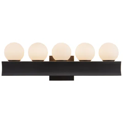 Kuzco Sinclair 21-in Urban Bronze Dimmable Led Wall/vanity Light In Black