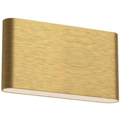 Kuzco Slate Led 10-in Brushed Gold All-terior Wall Sconce
