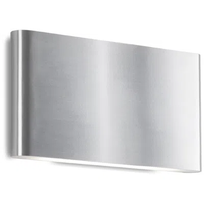Kuzco Slate Led 10-in Brushed Nickel All-terior Wall Sconce