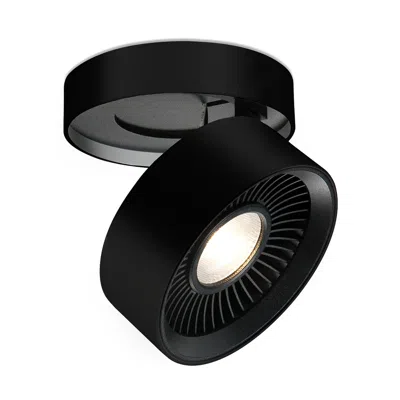 Kuzco Solo Led 5-in Black Flush Mount