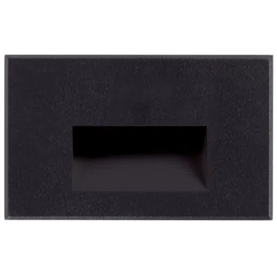 Kuzco Sonic 5" Wide Black Horizontal Led Outdoor Step Light