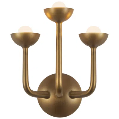 Kuzco Spade 11-in Vintage Brass Dimmable Led Wall/vanity Light
