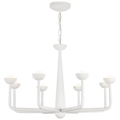 Kuzco Spade 30-in Antique White Dimmable Led Chandelier