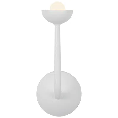 Kuzco Spade 5-in Antique White Dimmable Led Wall/vanity Light