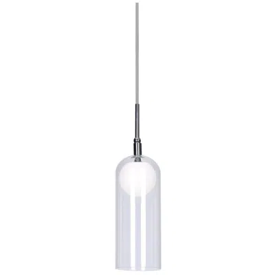 Kuzco Stylo Led 4-in Chrome Pendant In Silver