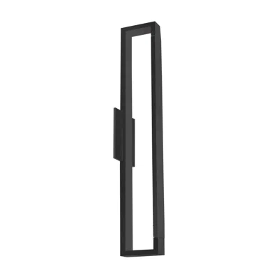 Kuzco Swivel 23 1/2" High Black Led Wall Sconce