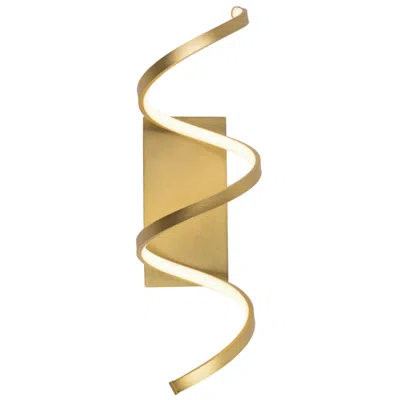 Kuzco Synergy 7" High Antique Brass Led Wall Sconce