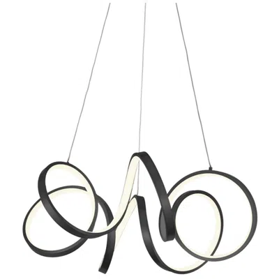 Kuzco Synergy Led 24-in Black Led Chandeliers