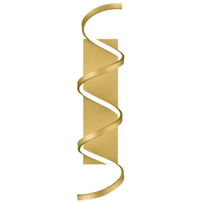 Kuzco Synergy Led 30-in Antique Brass Wall Sconce