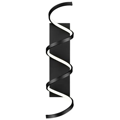 Kuzco Synergy Led 30-in Black Wall Sconce