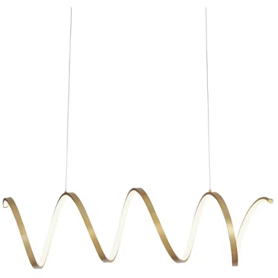 Kuzco Synergy Led 42-in Antique Brass Linear Pendant