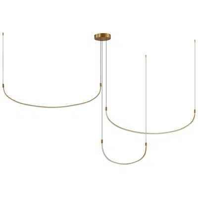 Kuzco Talis Led 70-in Brushed Gold Multi-pendant