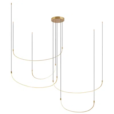 Kuzco Talis Led 90-in Brushed Gold Multi-pendant