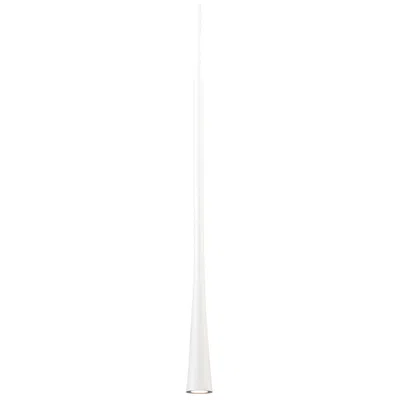 Kuzco Taper Led 16-in White Pendant