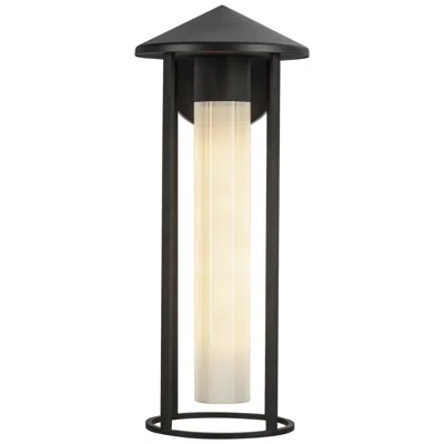 Kuzco Tenko 18-in 1 Light Black/glossy Opal Glass Outdoor Wall 60w Alora Mood