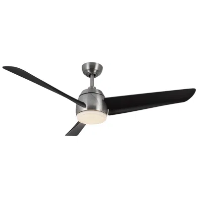 Kuzco Thalia Led 54-in Brushed Nickel/matte Black Ceiling Fan