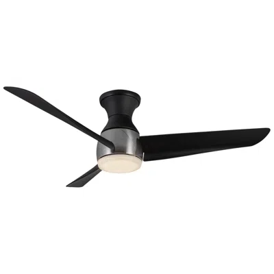 Kuzco Thalia Led 54-in Brushed Nickel/matte Black Hugger Ceiling Fan